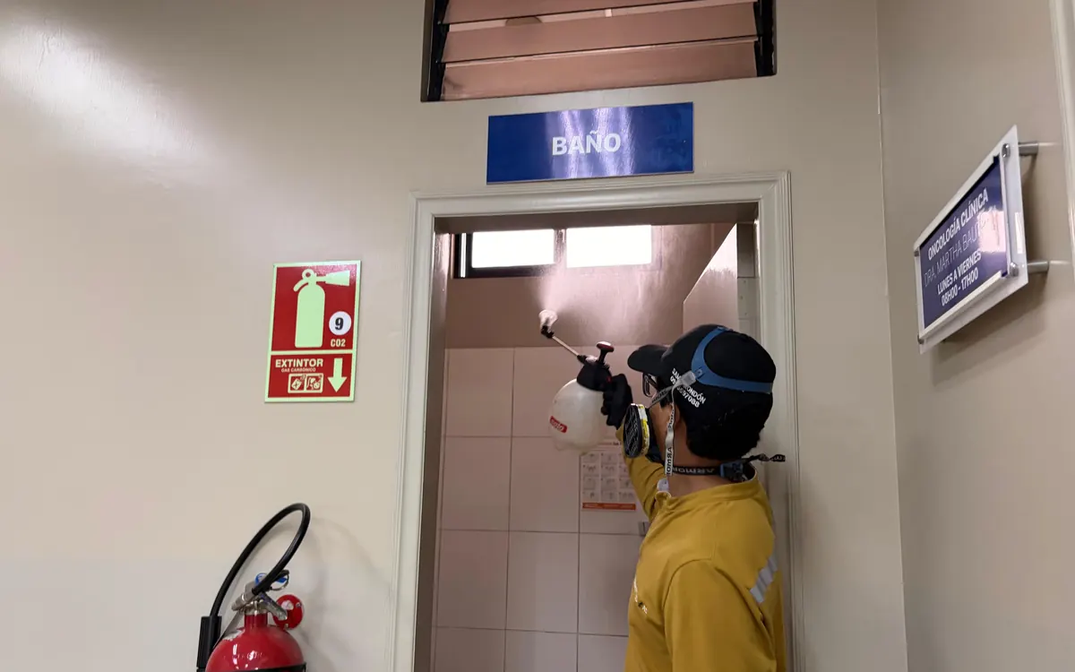 Aplicación en áreas sanitarias – TERMI PLAG