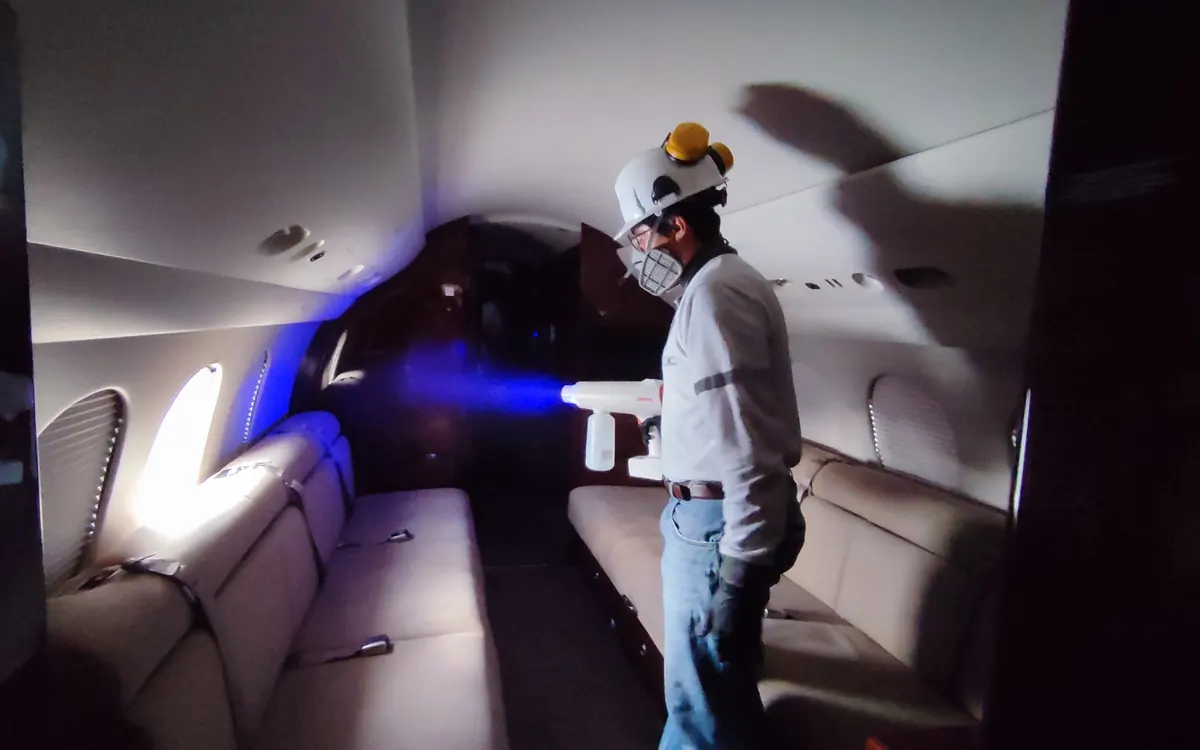 Desinfección de cabina de aeronave – TERMI PLAG